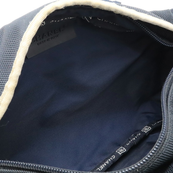 Chanel Sports Line Waist Bag Nylon Navy Blue - Picture 6 of 9